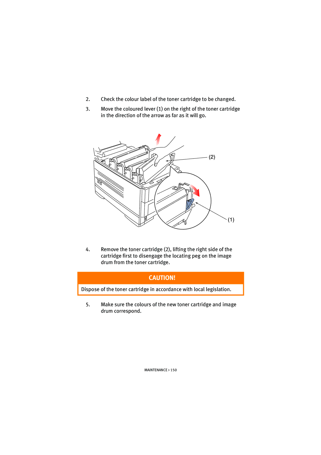 Oki 7100 manual Maintenance 