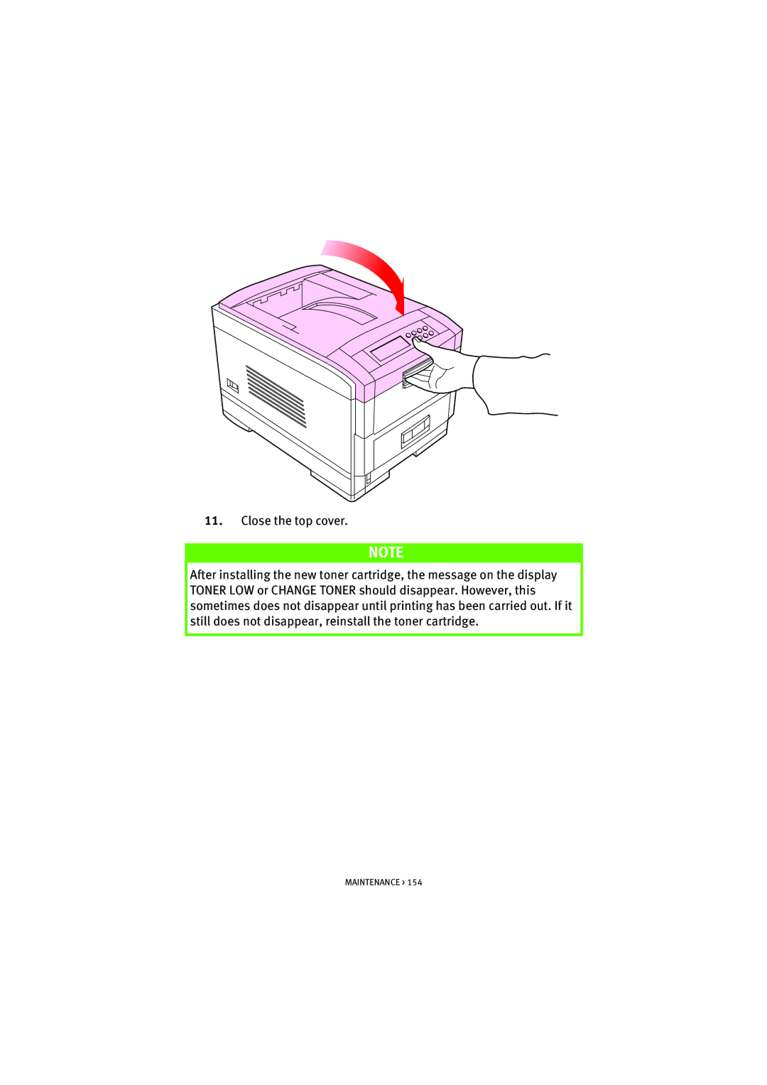 Oki 7100 manual Maintenance 