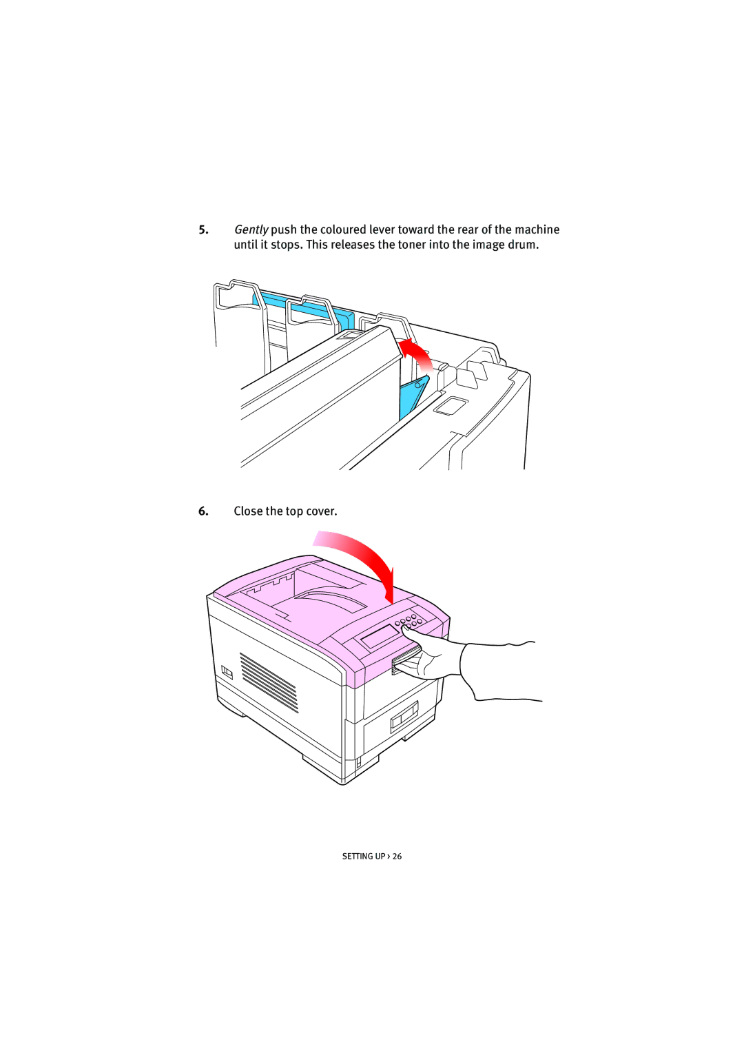 Oki 7100 manual Setting UP 