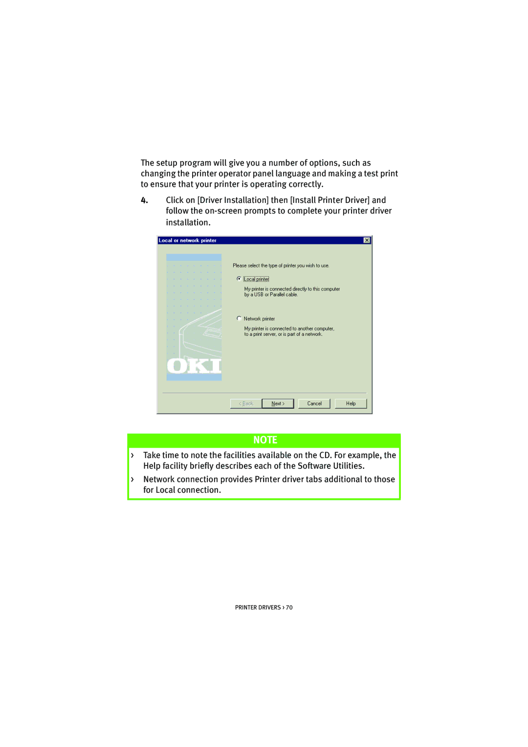 Oki 7100 manual Printer Drivers 