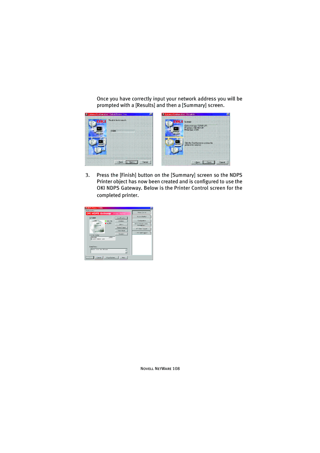 Oki 7300e manual Novell NetWare 