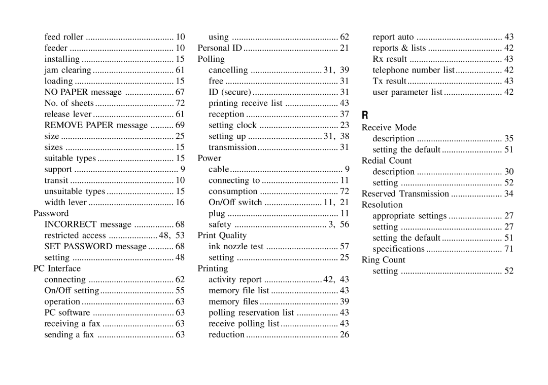 Oki 740 manual Password 