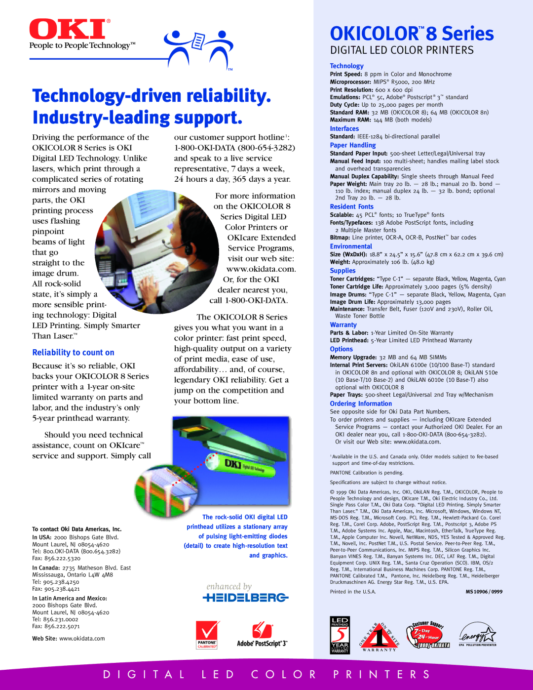 Oki 8 Series brochure Reliability to count on 