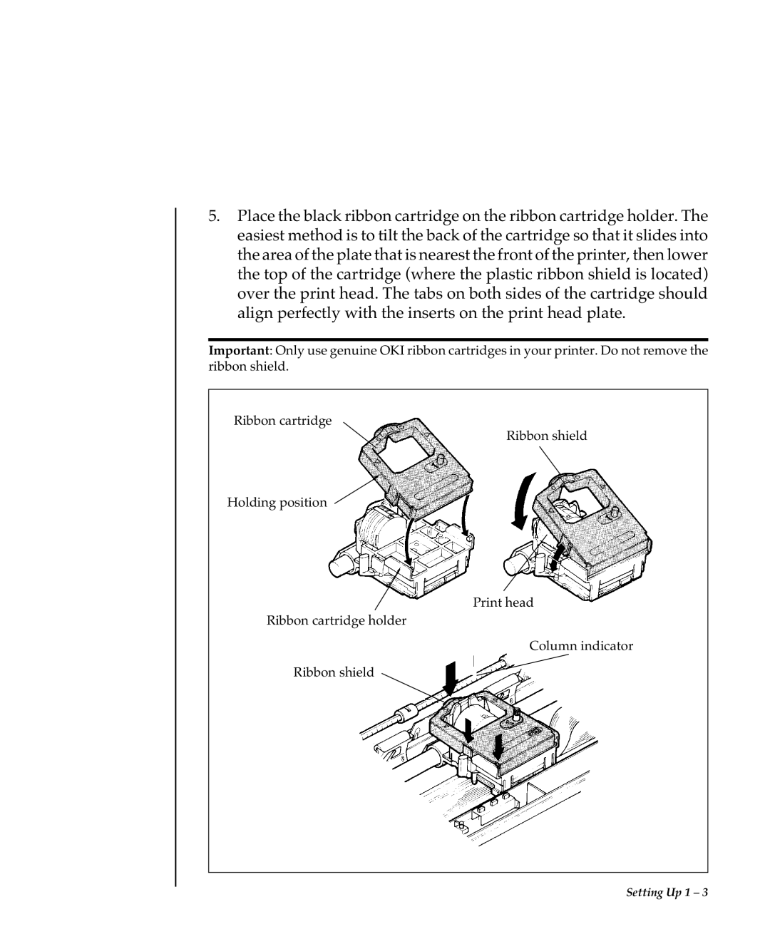 Oki 80 Series warranty Setting Up 1 