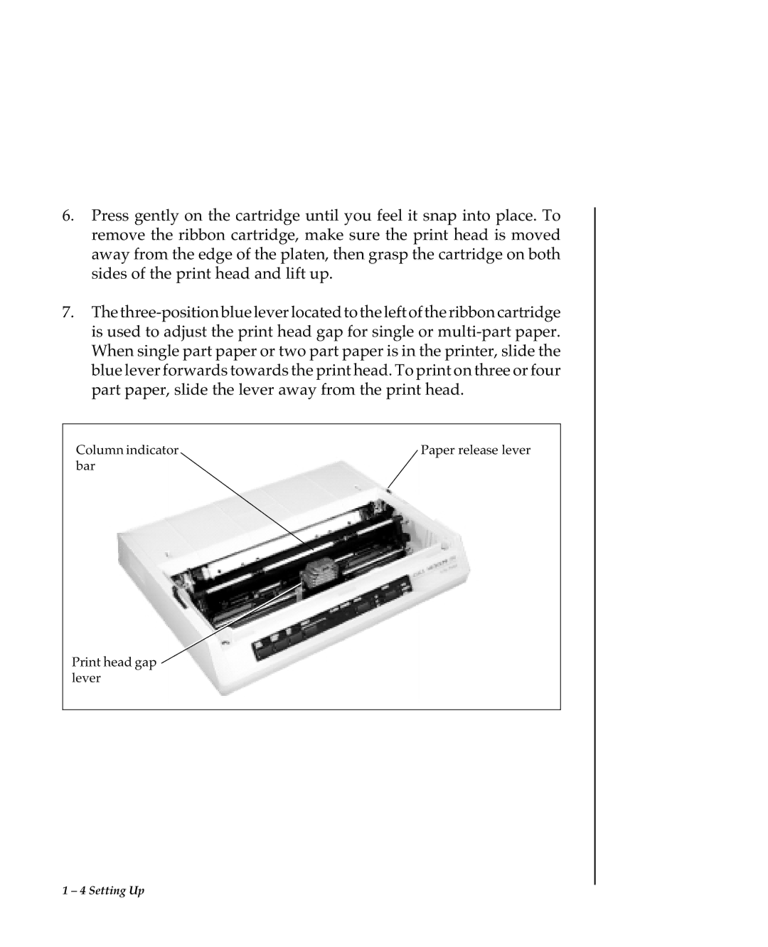 Oki 80 Series warranty Setting Up 