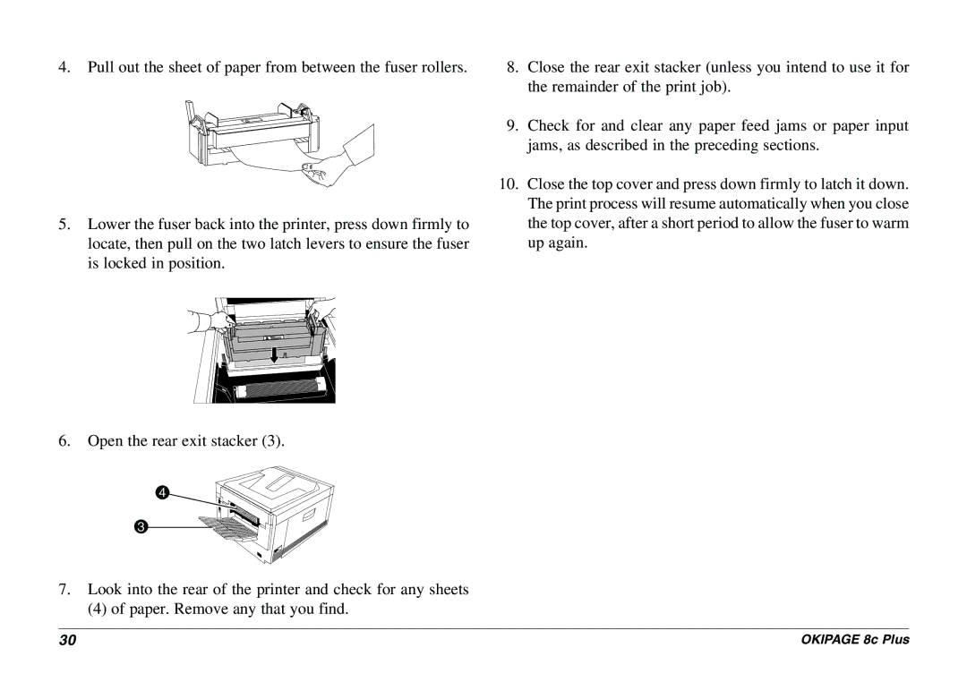 Oki manual Okipage 8c Plus 