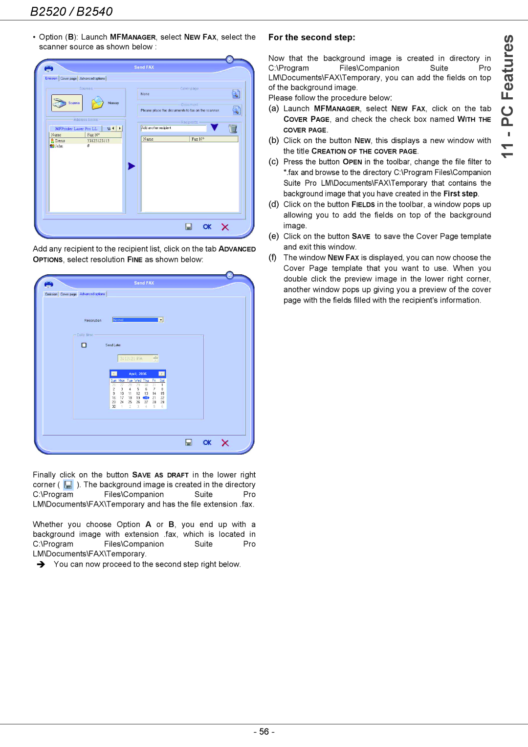 Oki B2500 Series manual For the second step 