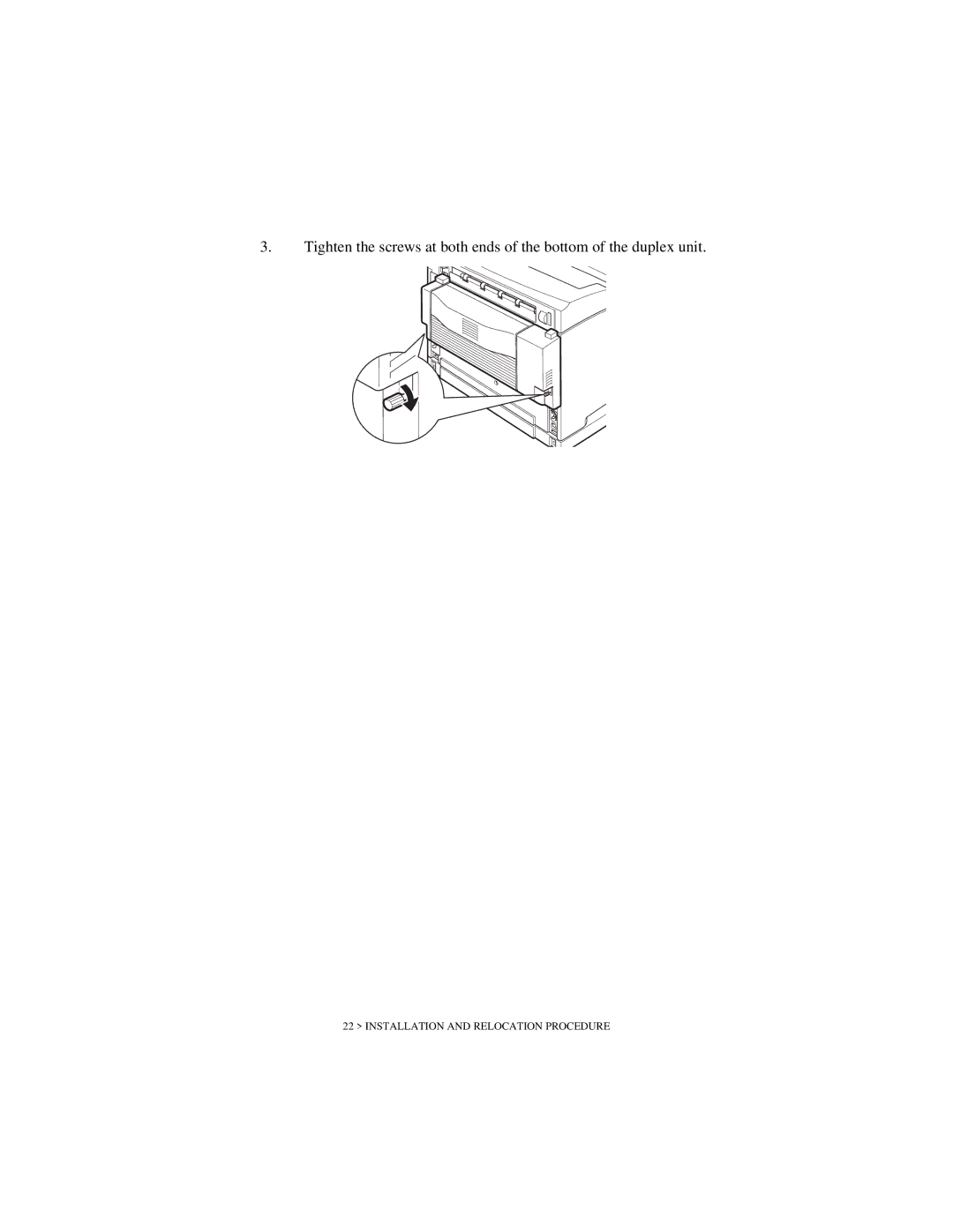 Oki B6200 Series manual Installation and Relocation Procedure 