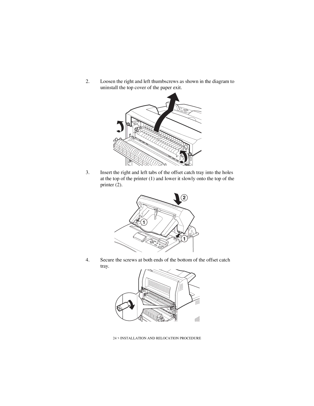 Oki B6200 Series manual Installation and Relocation Procedure 