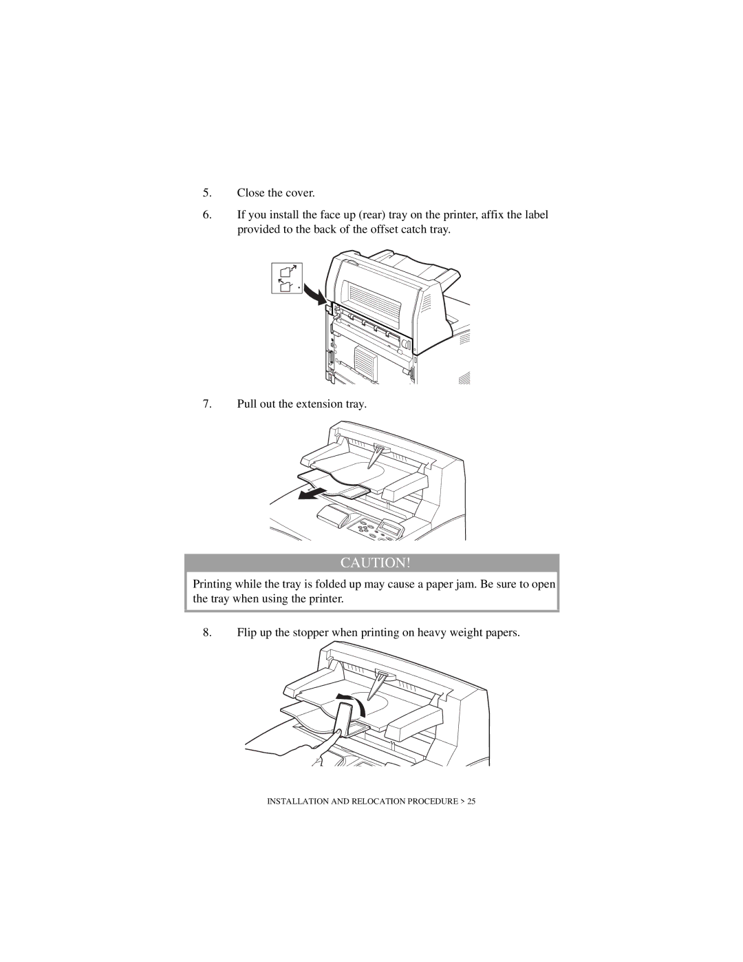 Oki B6200 Series manual Installation and Relocation Procedure 