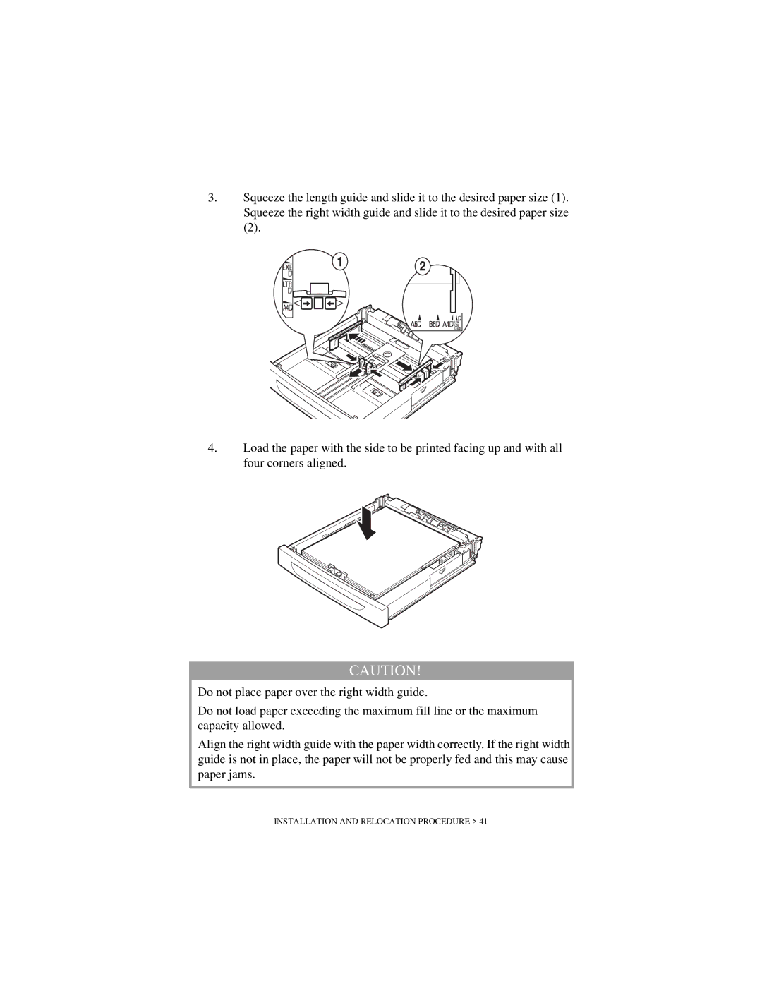 Oki B6200 Series manual Installation and Relocation Procedure 