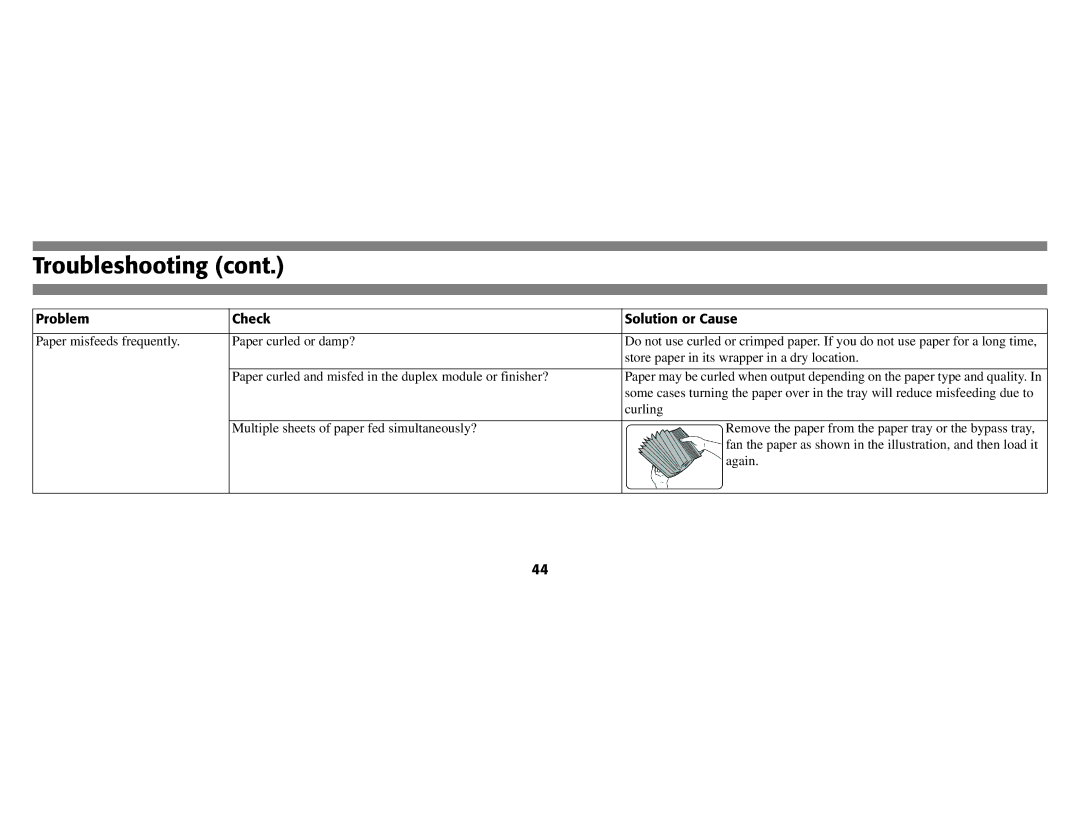 Oki B8300 manual Curling 