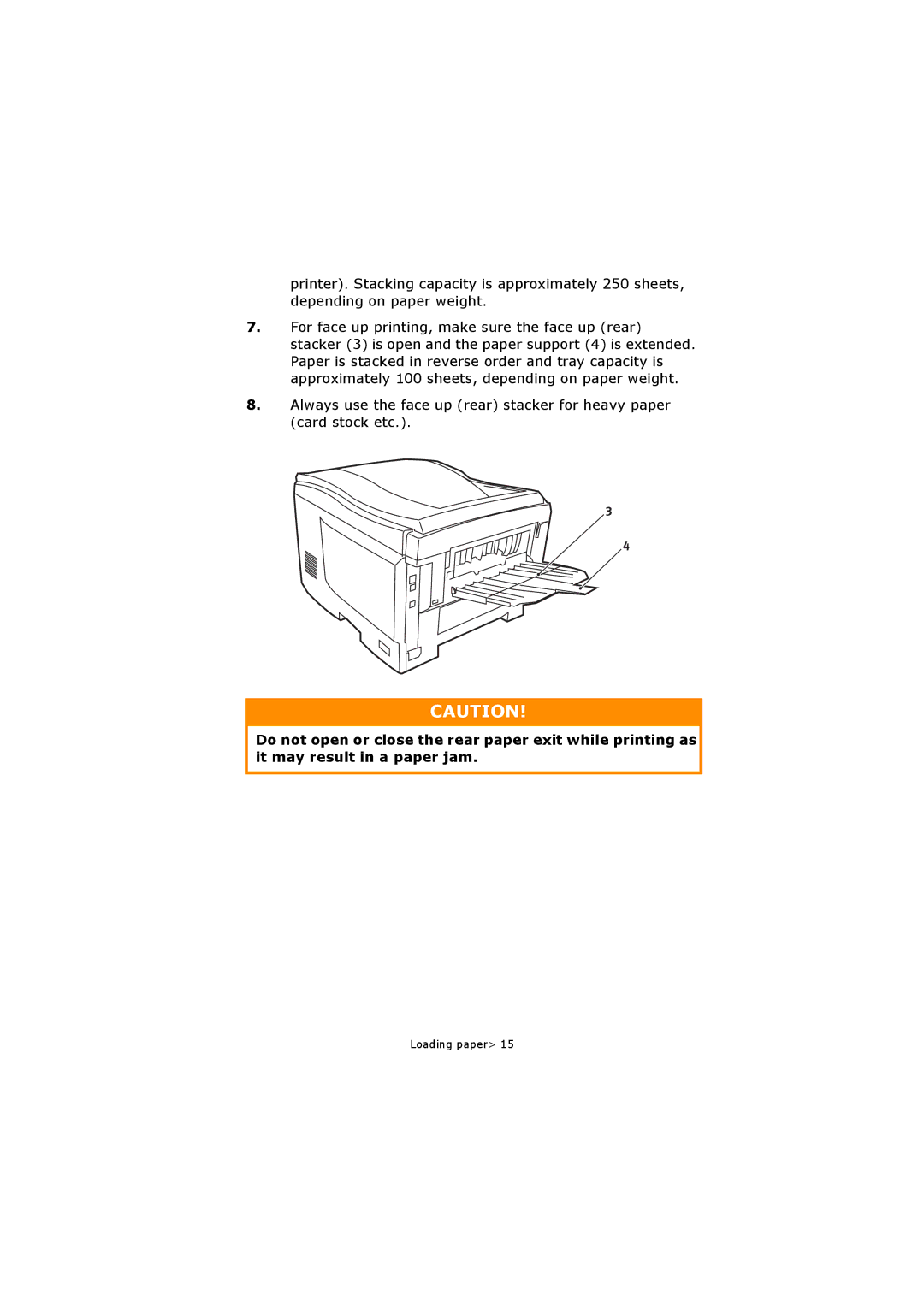 Oki C5250 manual Loading paper 