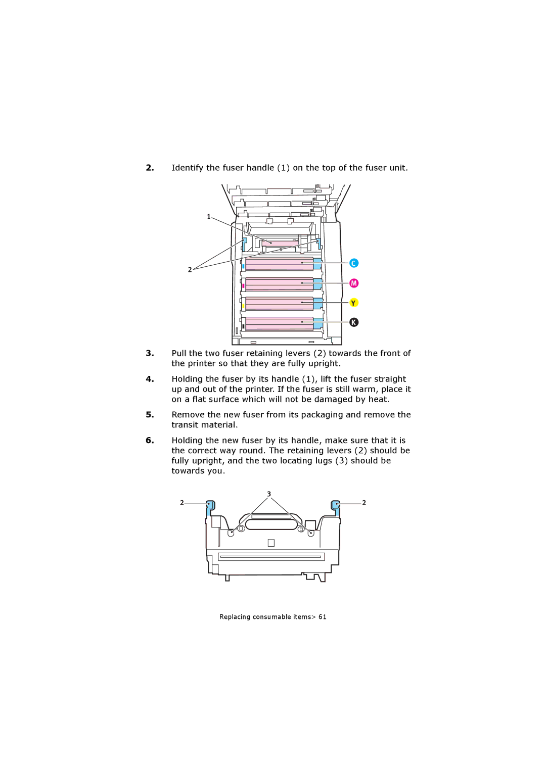 Oki C5250 manual Replacing consumable items 