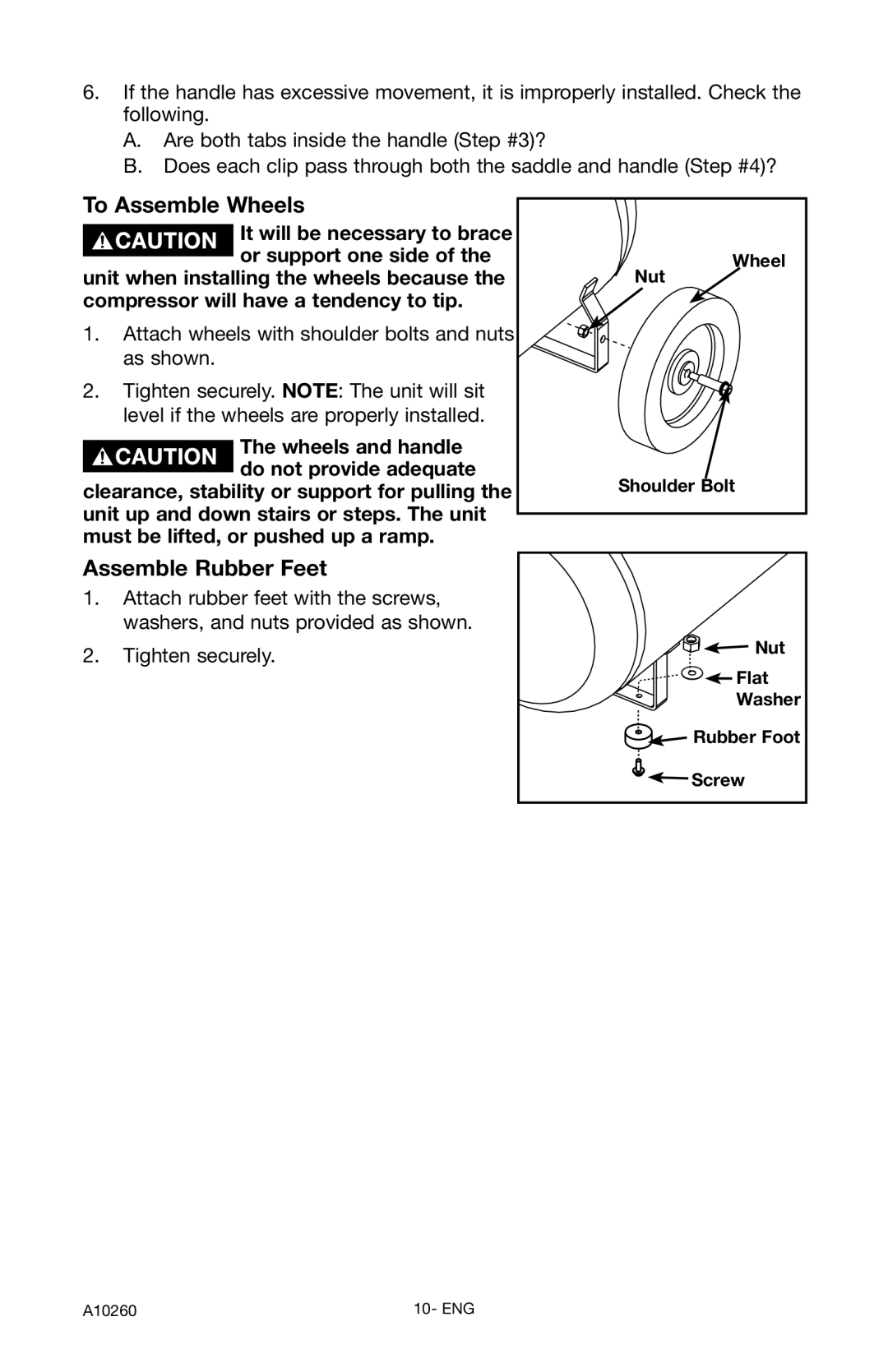 Oki C5510 instruction manual To Assemble Wheels, Assemble Rubber Feet 