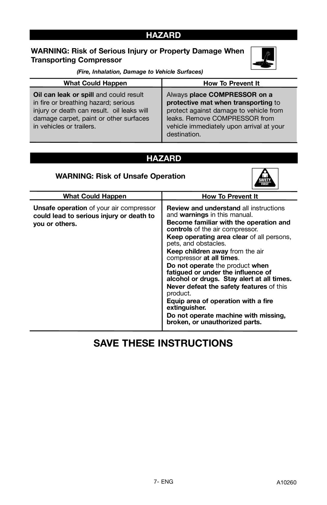 Oki C5510 instruction manual Equip area of operation with a fire extinguisher 