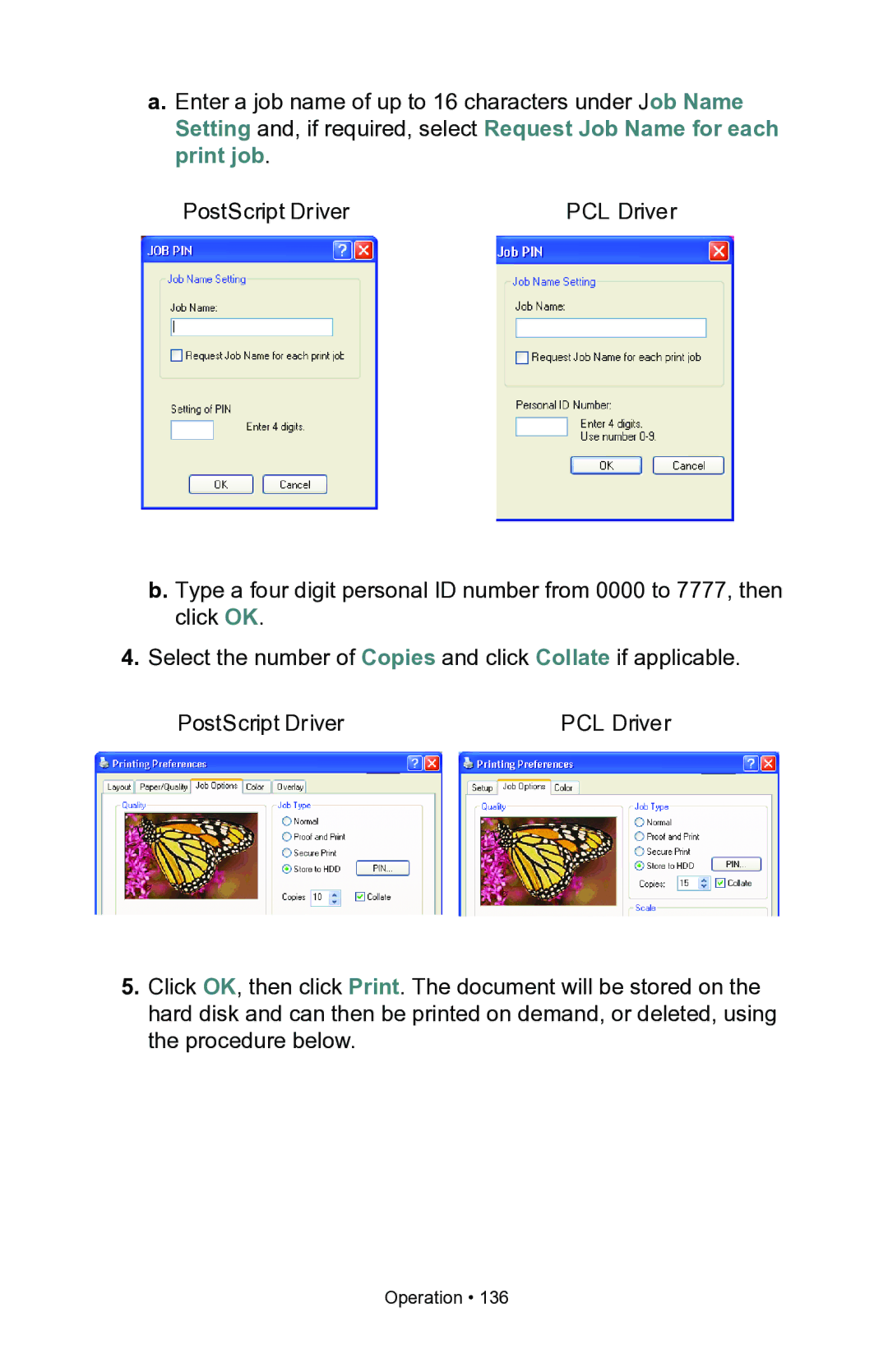 Oki C7300, C7100 manual Operation 