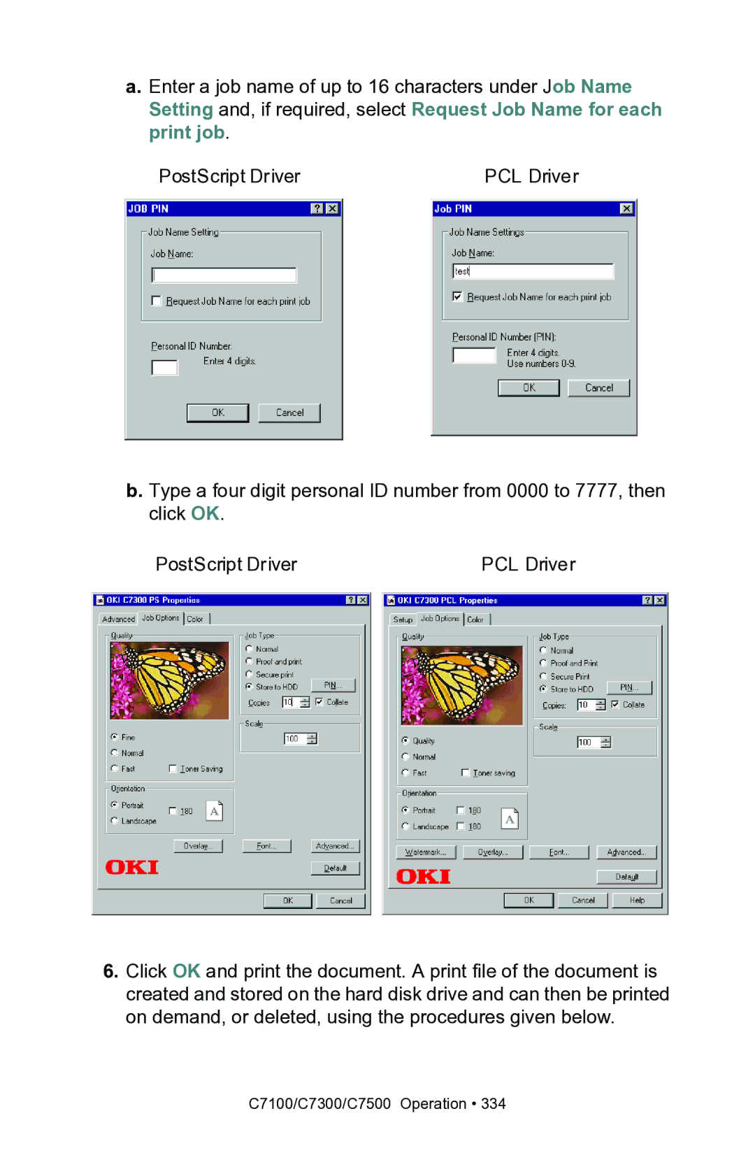 Oki manual C7100/C7300/C7500 Operation 