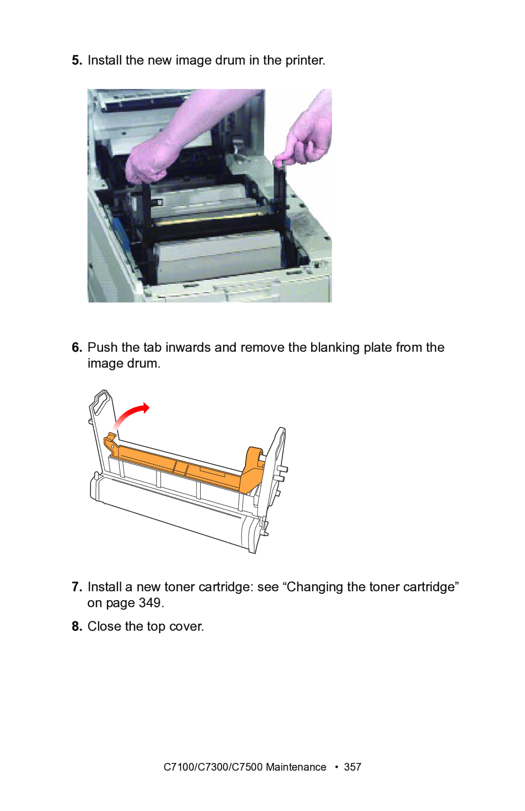 Oki manual C7100/C7300/C7500 Maintenance 