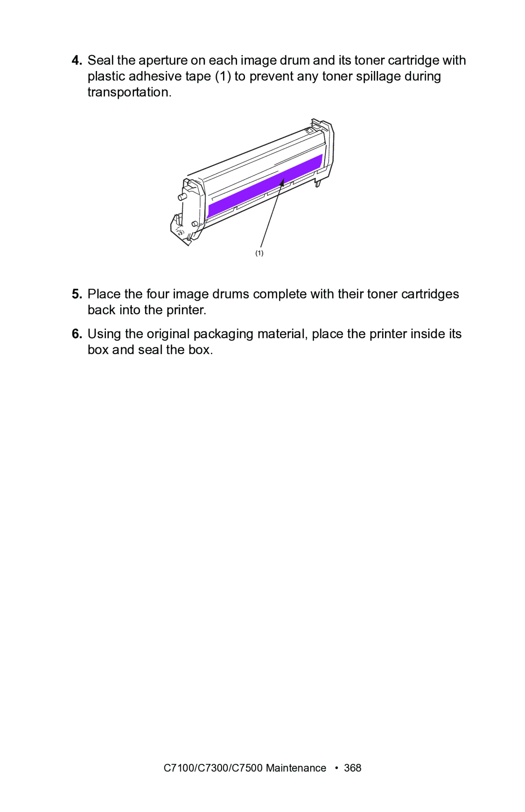 Oki manual C7100/C7300/C7500 Maintenance 