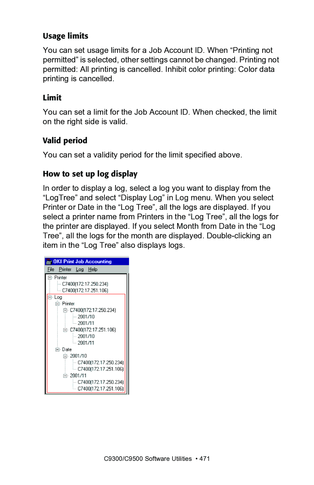 Oki C7100, C7300 manual C9300/C9500 Software Utilities 