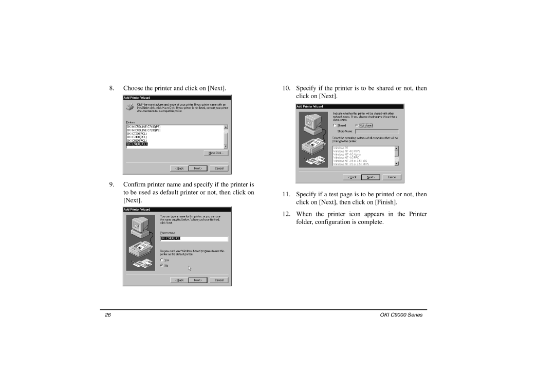 Oki setup guide OKI C9000 Series 