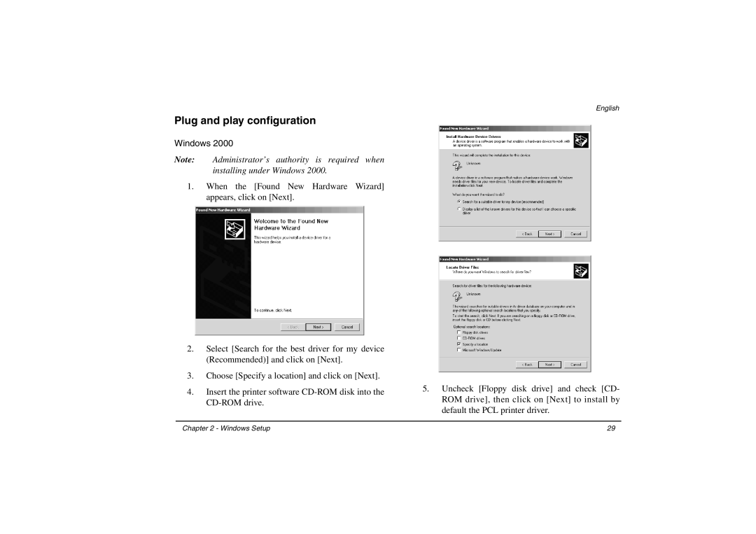 Oki C9000 Series setup guide Plug and play configuration 