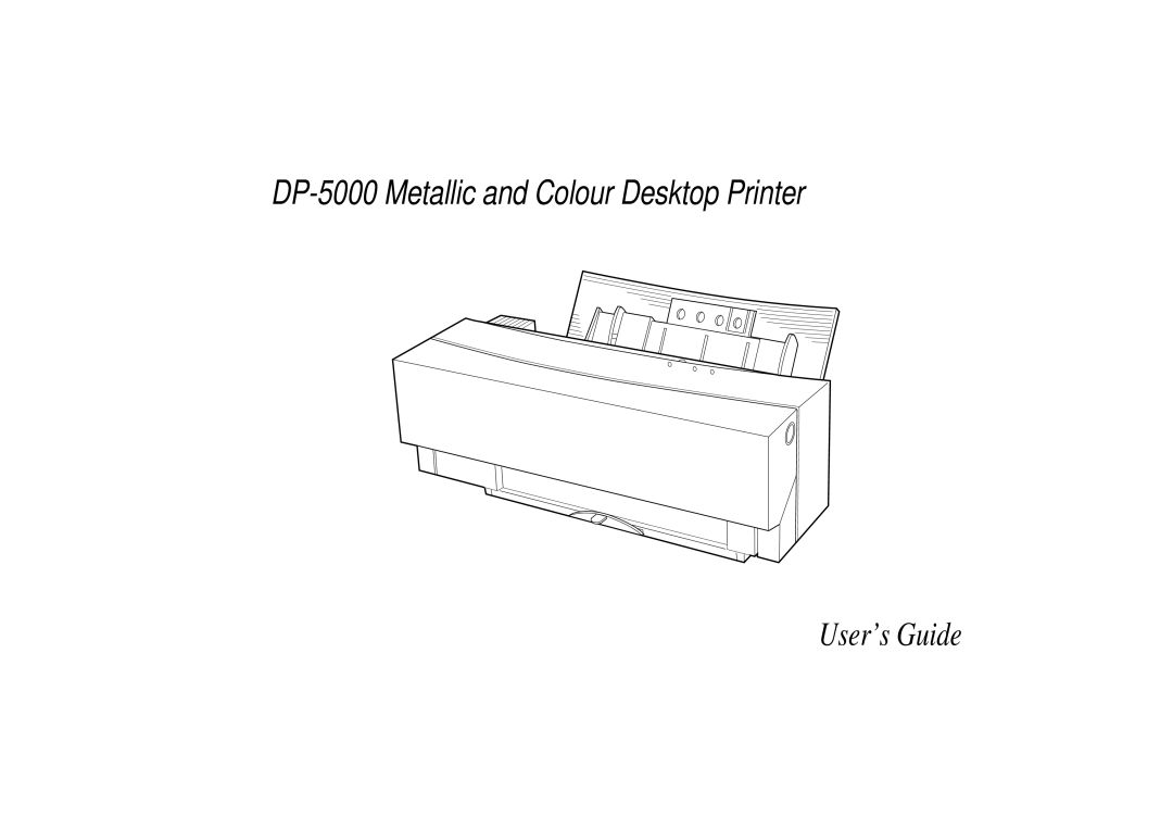 Oki manual DP-5000 Metallic and Colour Desktop Printer 