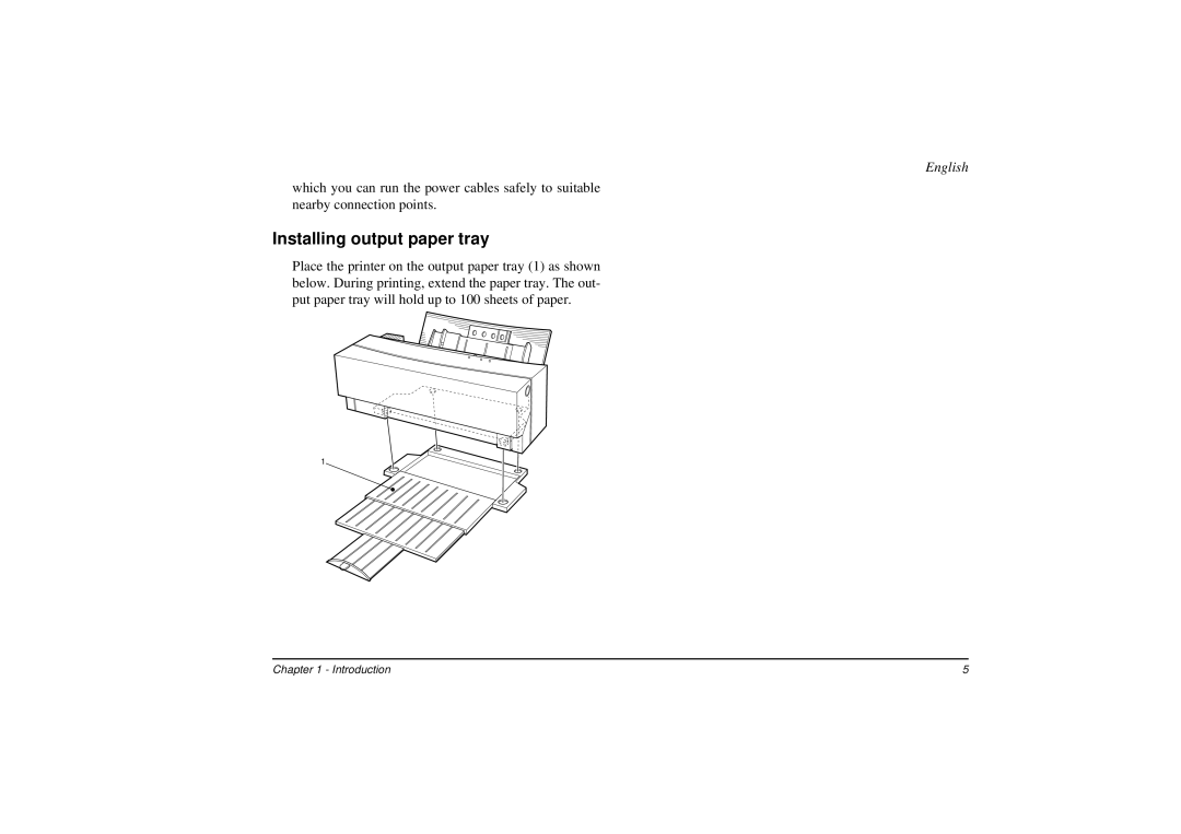 Oki DP-5000 manual Installing output paper tray 