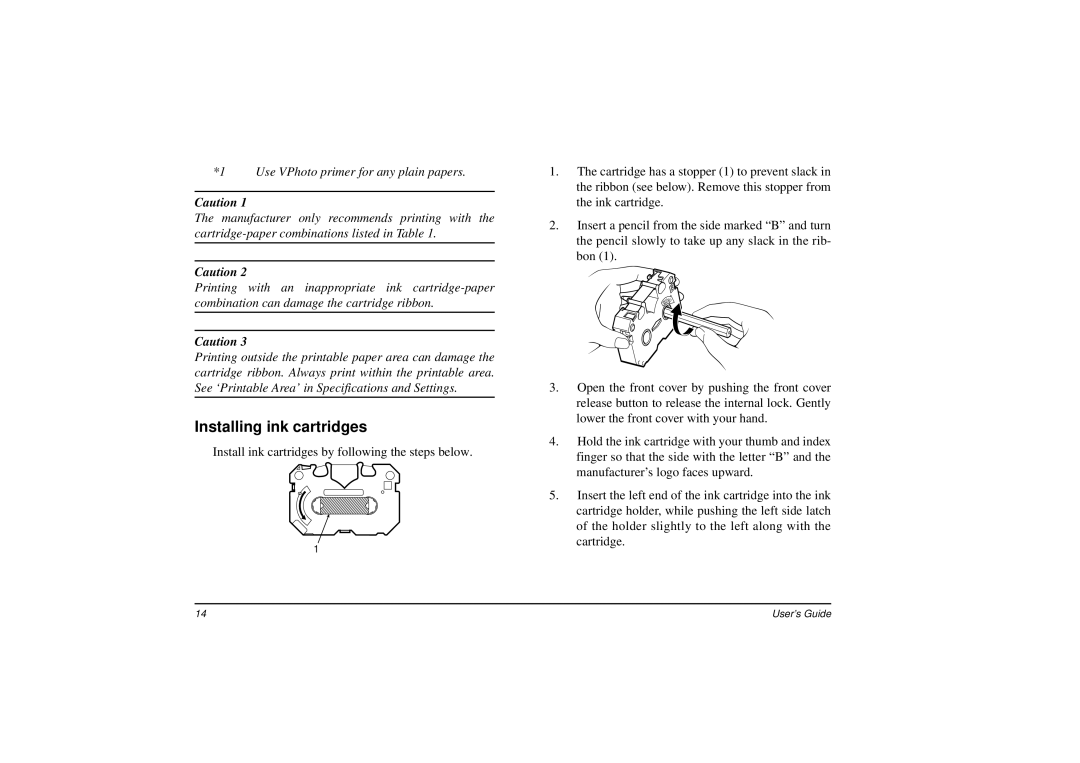 Oki DP-5000 manual Installing ink cartridges 