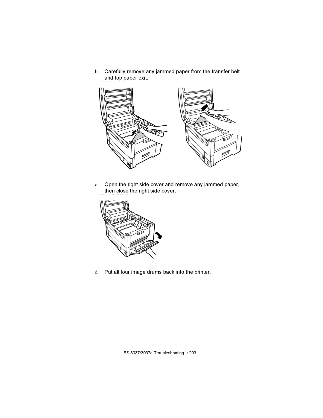 Oki ES3037 manual ES 3037/3037e Troubleshooting 