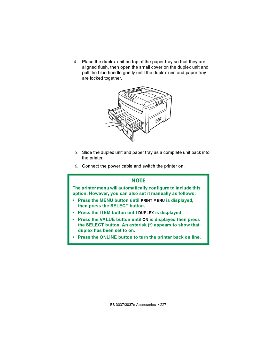 Oki ES3037 manual ES 3037/3037e Accessories 