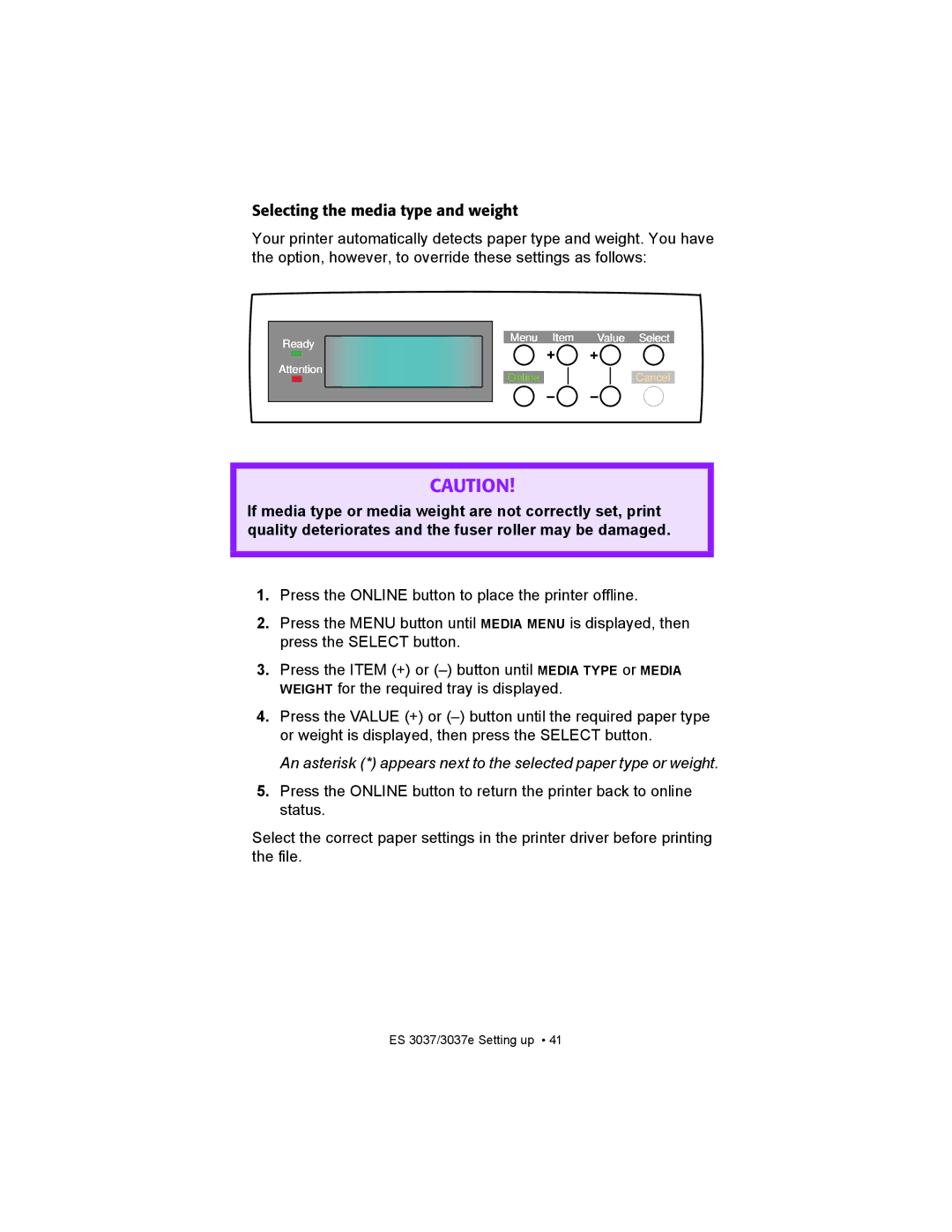 Oki ES3037 manual Online 