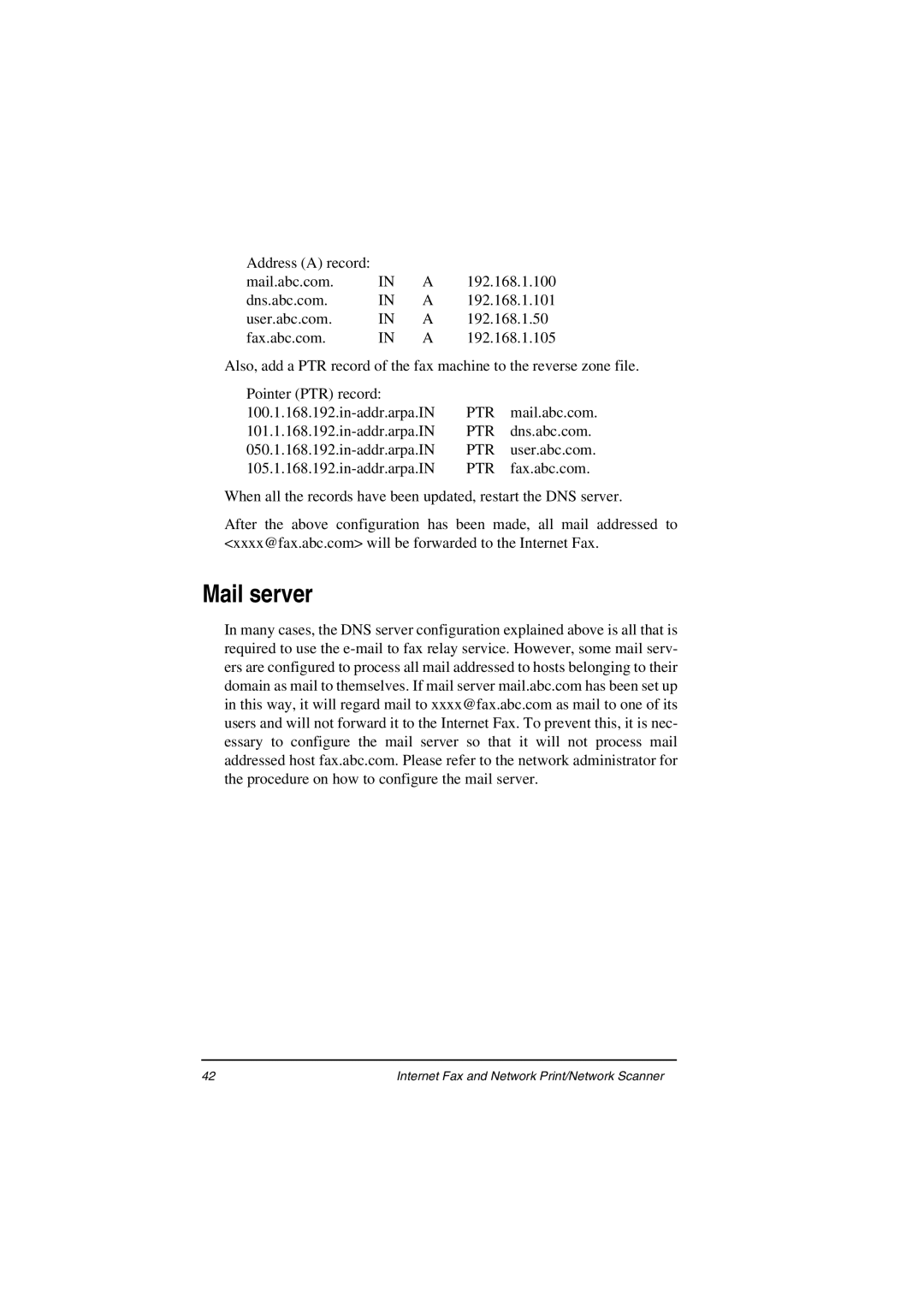 Oki ii manual Mail server 