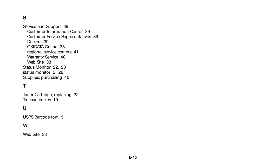 Oki LED Printer user manual 