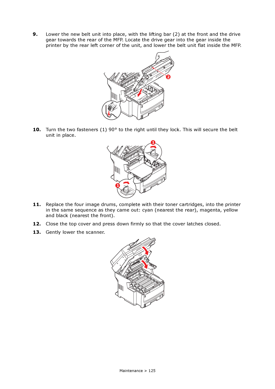 Oki MC860n MFP manual Maintenance 