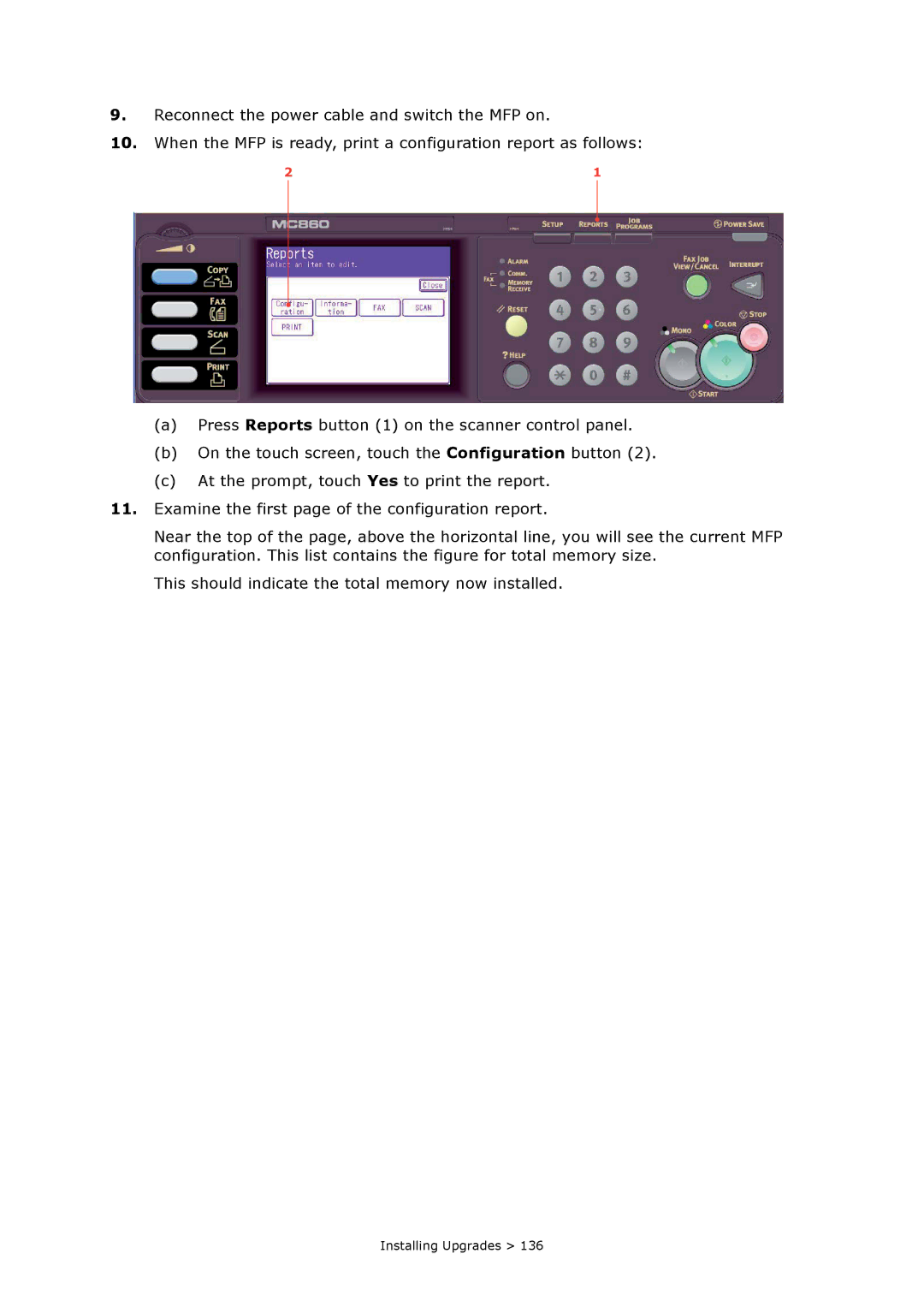 Oki MC860n MFP manual Installing Upgrades 