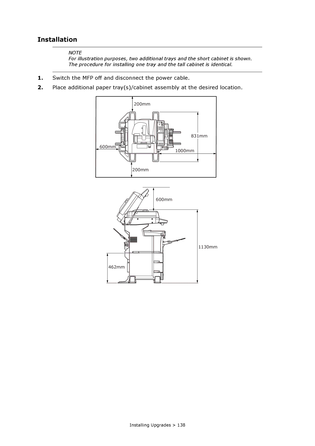 Oki MC860n MFP manual Installation 