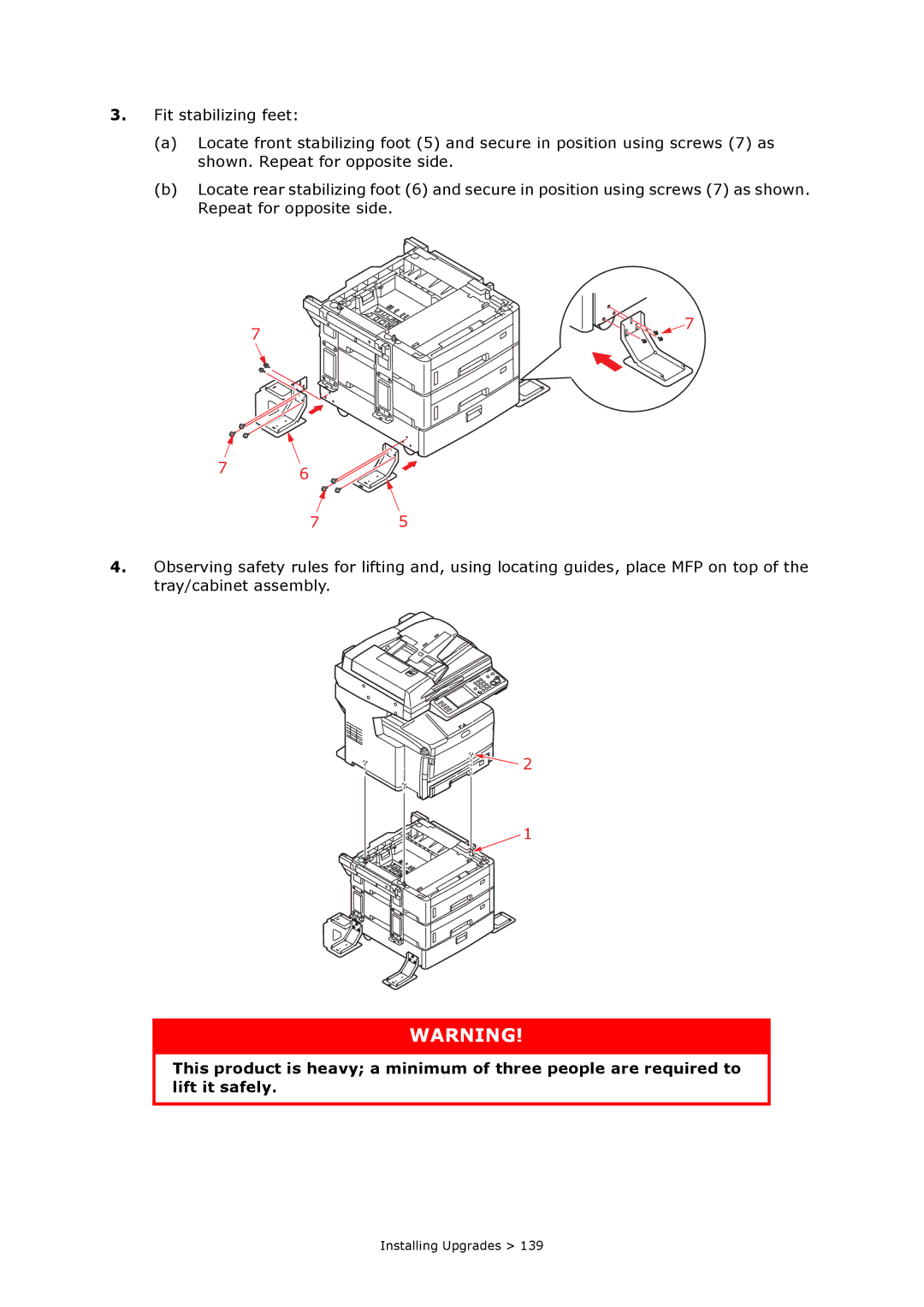 Oki MC860n MFP manual Installing Upgrades 