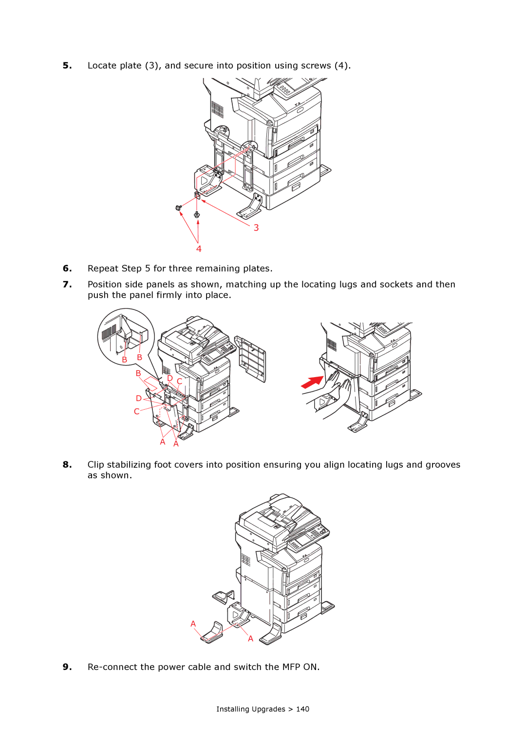 Oki MC860n MFP manual Installing Upgrades 