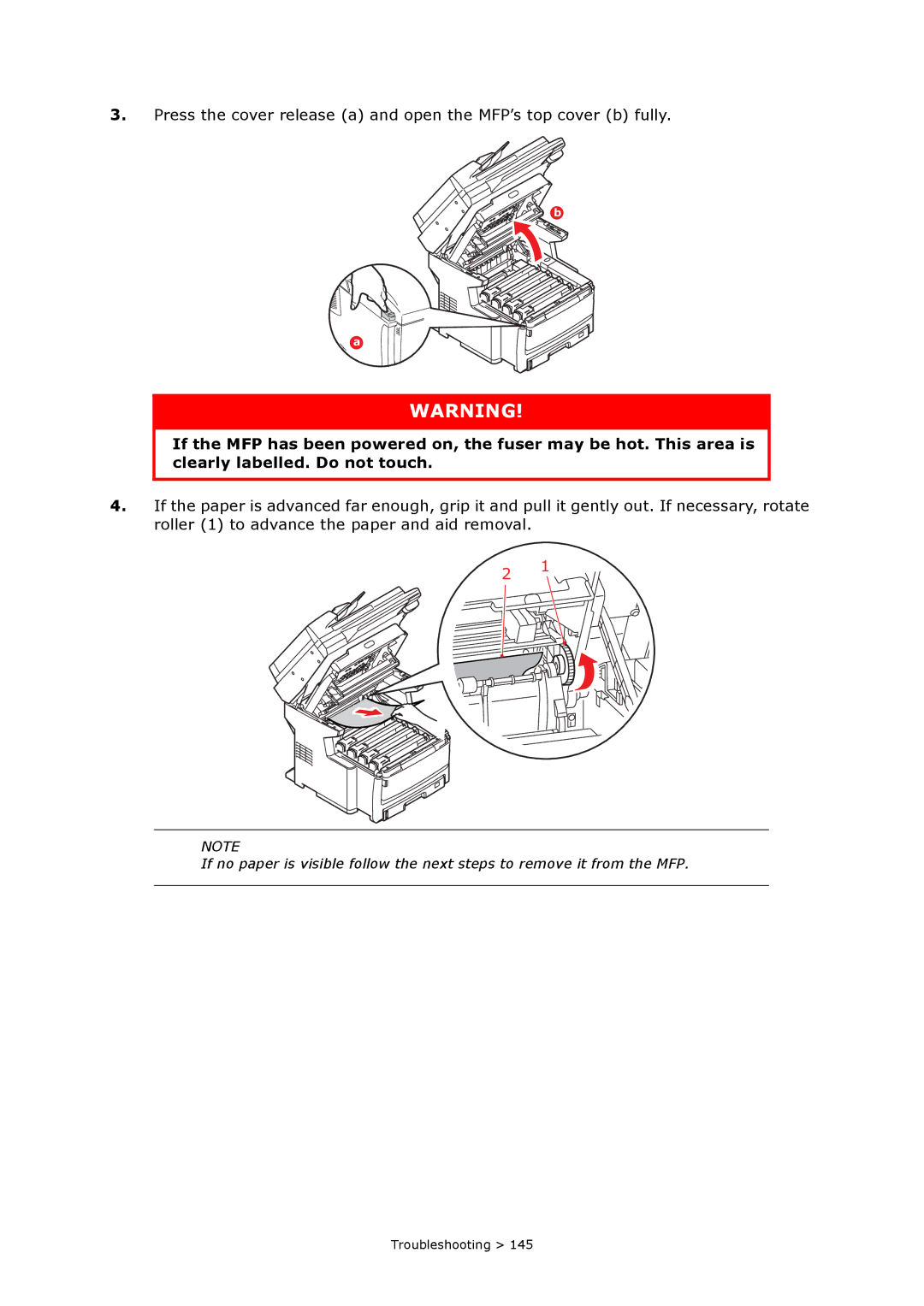 Oki MC860n MFP manual Troubleshooting 