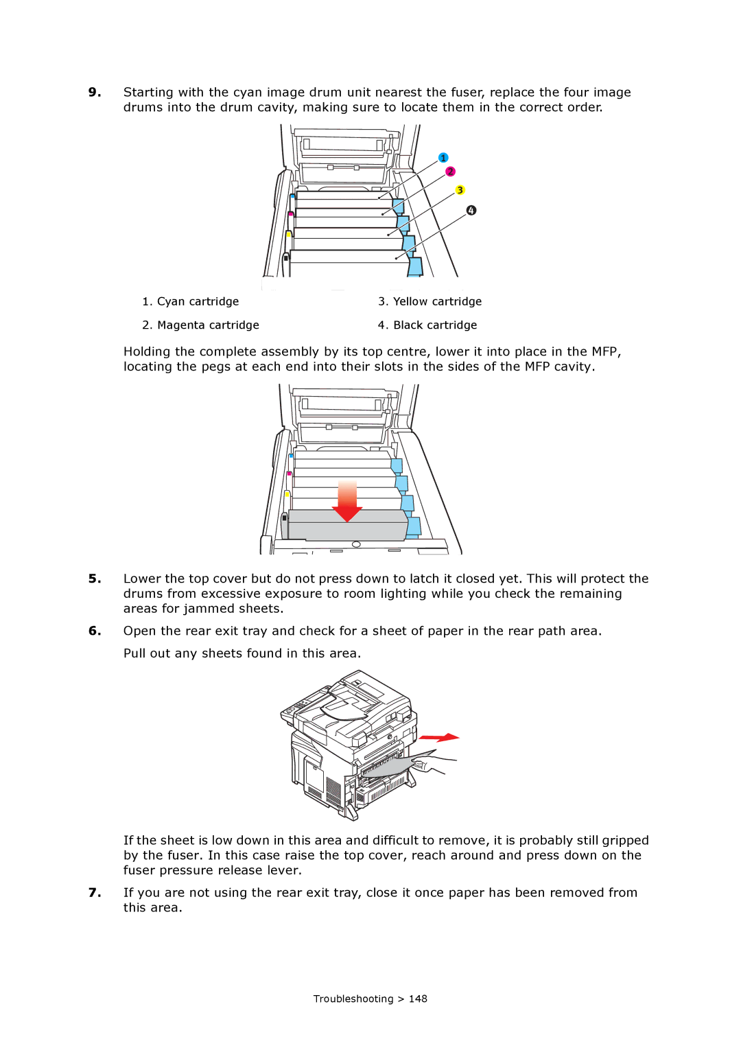 Oki MC860n MFP manual Troubleshooting 