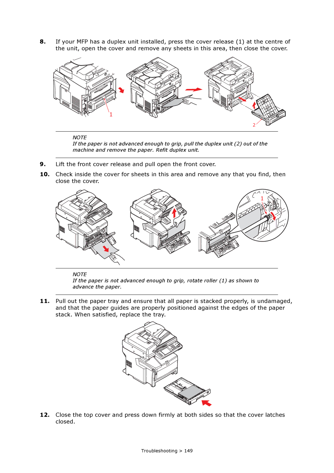 Oki MC860n MFP manual Troubleshooting 