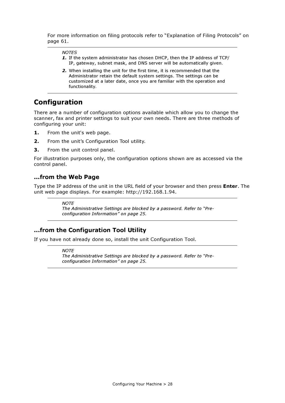 Oki MC860n MFP manual From the Web, From the Configuration Tool Utility 