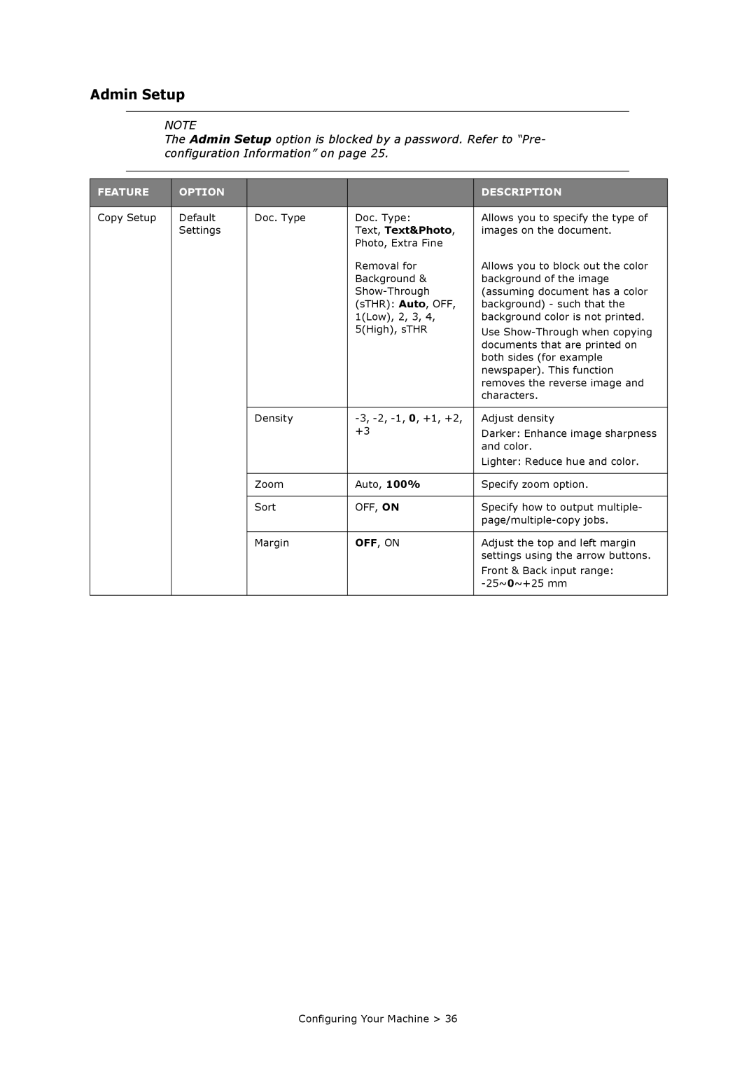 Oki MC860n MFP manual Admin Setup, Text, Text&Photo 