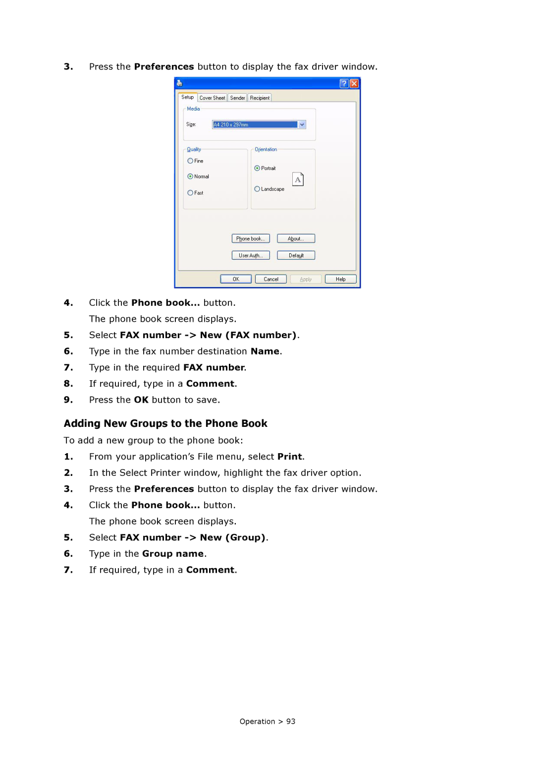 Oki MC860n MFP manual Adding New Groups to the Phone Book, Select FAX number New FAX number, Select FAX number New Group 