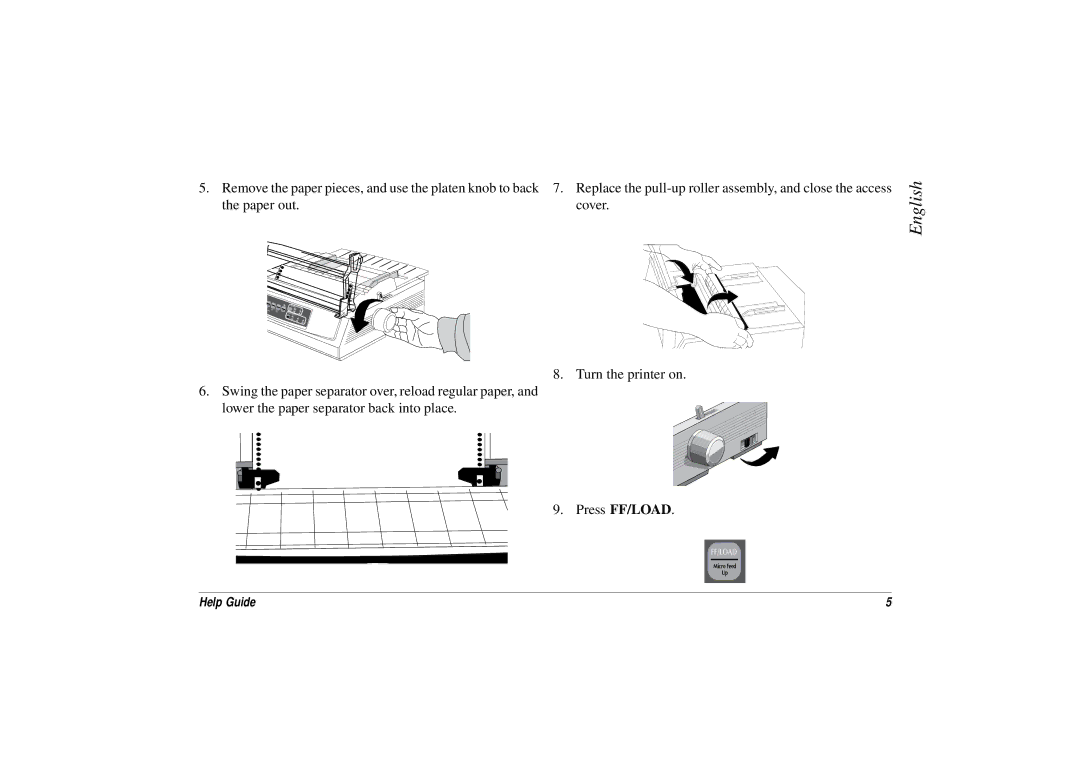 Oki 3391, ML 3390 manual Ff/Load 