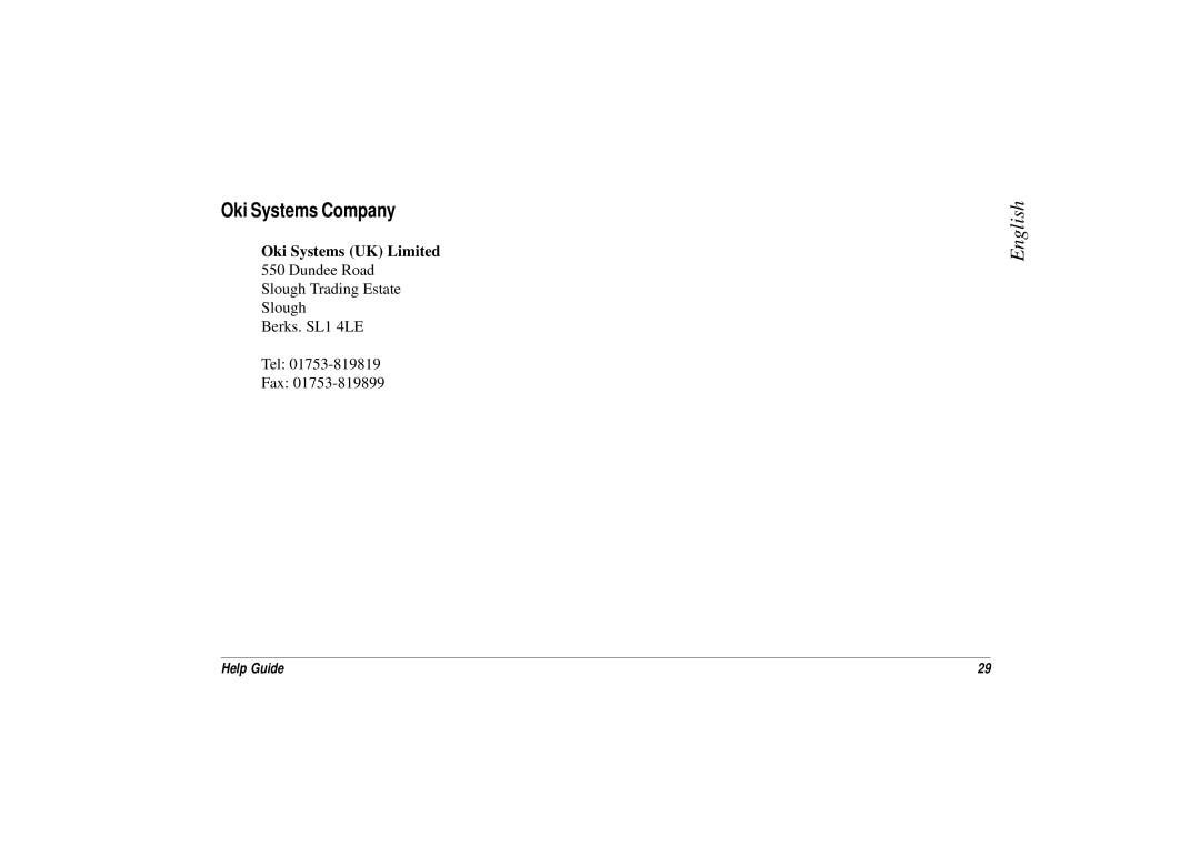 Oki 3391, ML 3390 manual Oki Systems Company 