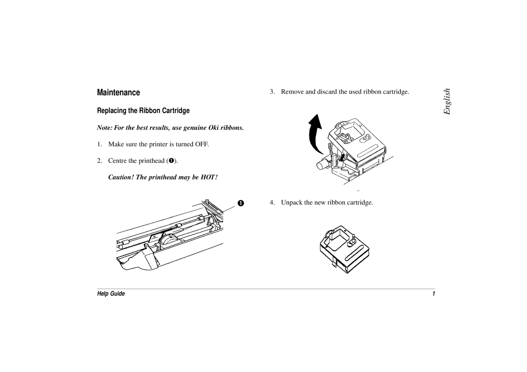 Oki 3391, ML 3390 manual Maintenance 