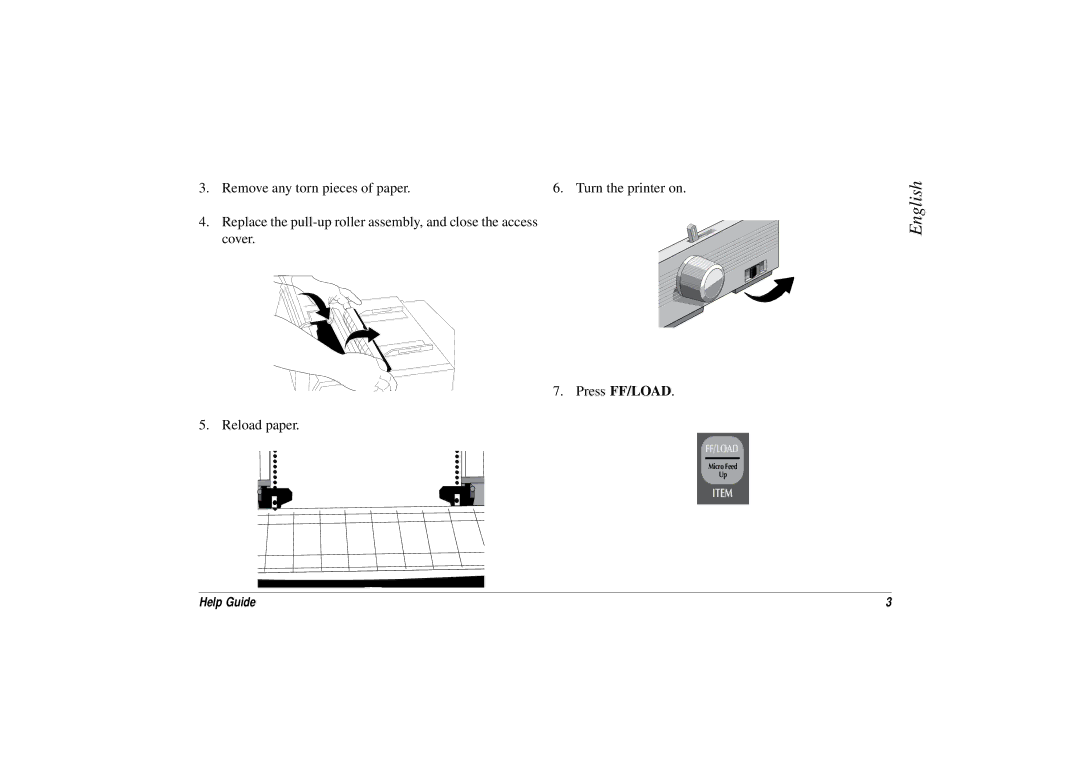 Oki 3391, ML 3390 manual Ff/Load 